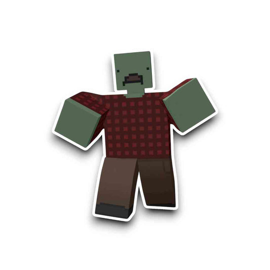 Unturned Video Game Survival  Camper Zombie Sticker