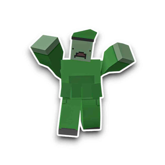 Unturned Video Game Survival Military Zombie Sticker