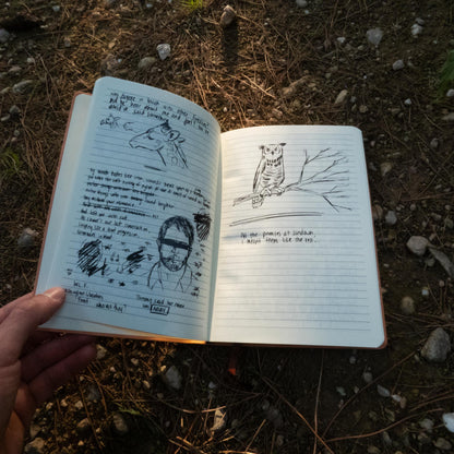 Tlou Ellie's Notebook / Journal With Personal Notes and Leather Cover