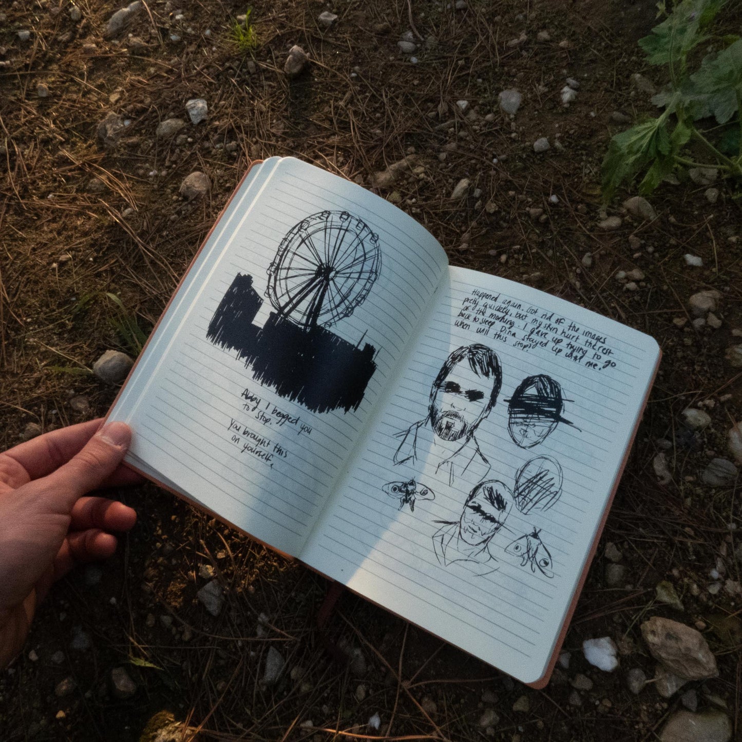 Tlou Ellie's Notebook / Journal With Personal Notes and Leather Cover