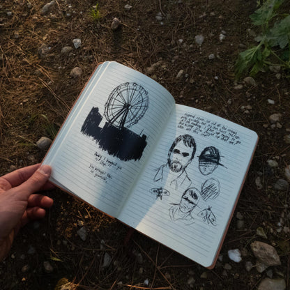 Tlou Ellie's Notebook / Journal With Personal Notes and Leather Cover