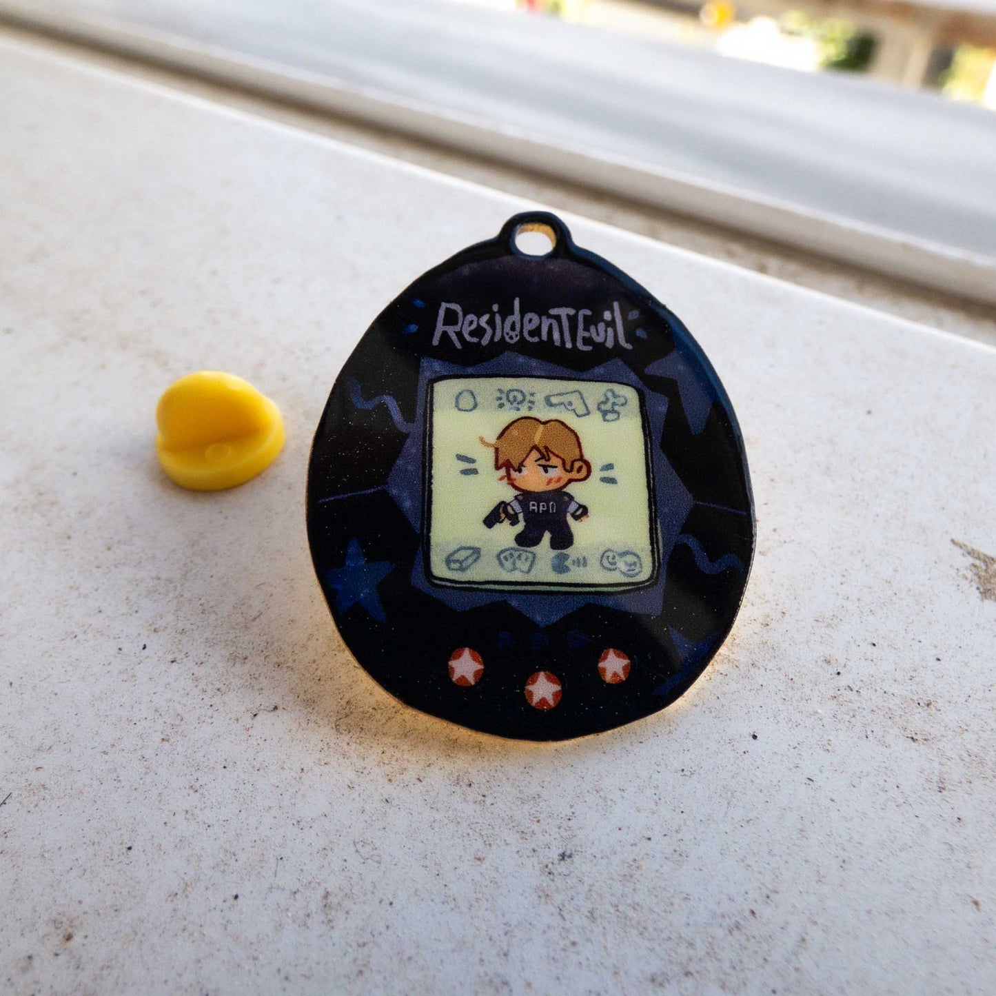 Resident Evil Leon Scott Kennedy Metallic Pin