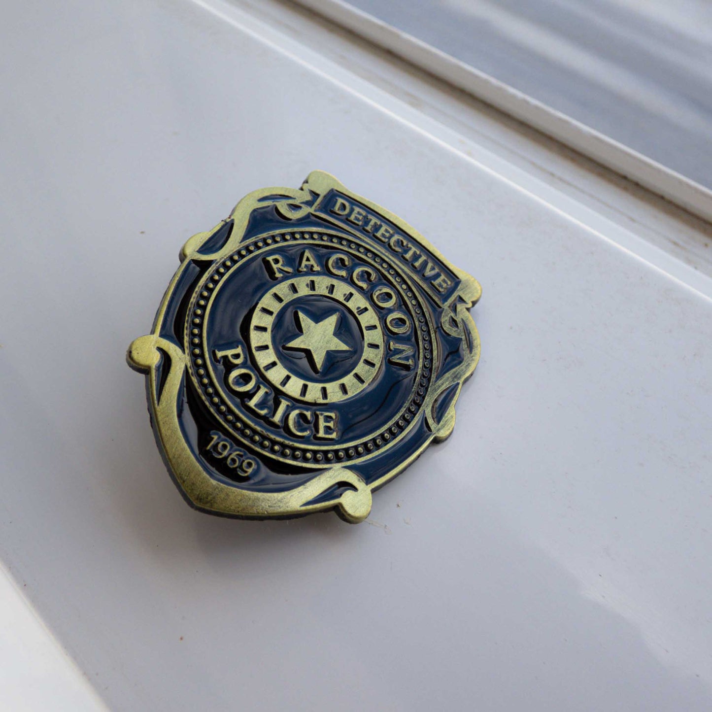 Resident Evil Raccoon Police Department Enamel Pin