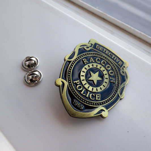 Resident Evil Raccoon Police Department Enamel Pin