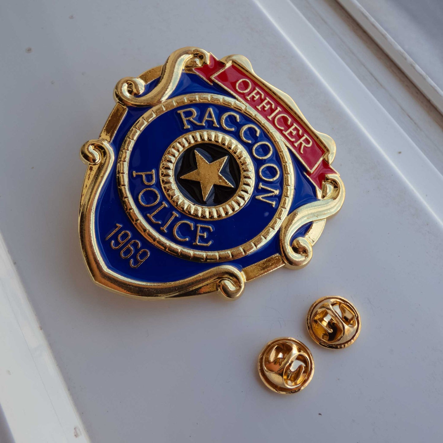 Raccoon Police Department Resident Evil Badge Metal Pin