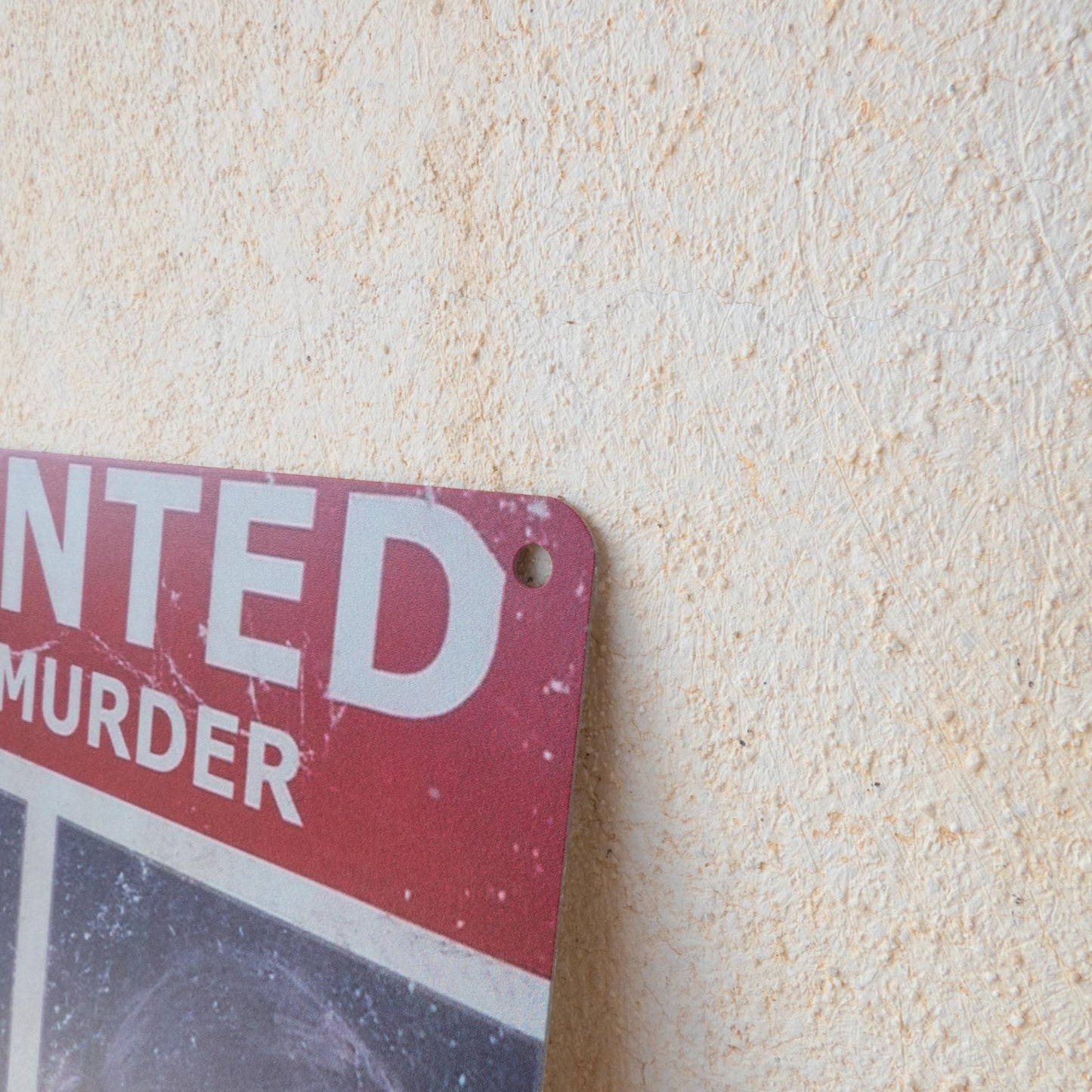 Wanted for Murder Ellie Williams Inspired Metal Wall Sign