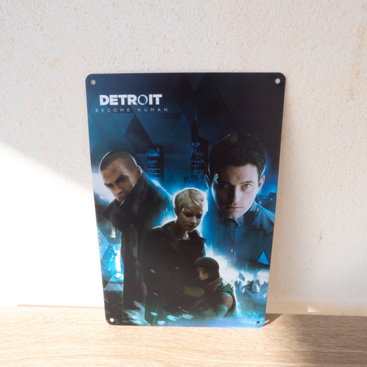 Detroit Become Human Metal Wall Tin Sign