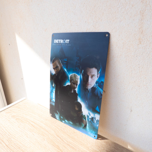 Detroit Become Human Metal Wall Tin Sign