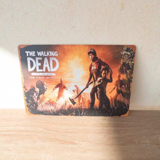 The Walking Dead Season 4 Clementine Telltale Game Retro Metal Sign