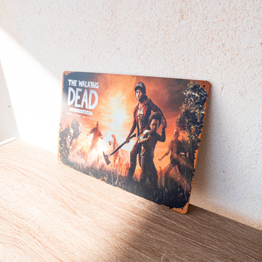 The Walking Dead Season 4 Clementine Telltale Game Retro Metal Sign