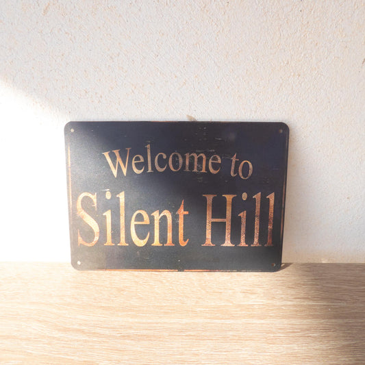 Welcome to Silent Hill Metal Wall Sign Poster