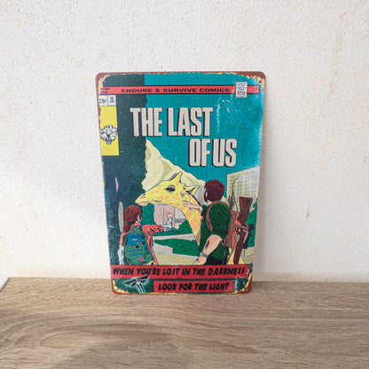 The Last Of Us Part I Ellie & Joel Giraffe Moment Metal Wall Sign