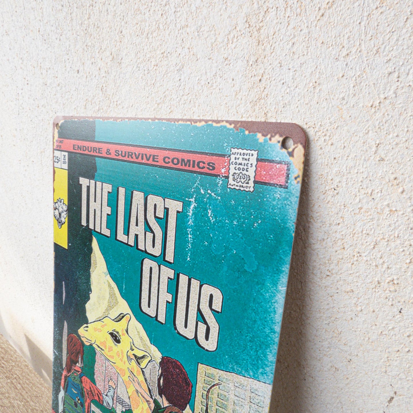 The Last Of Us Part I Ellie & Joel Giraffe Moment Metal Wall Sign