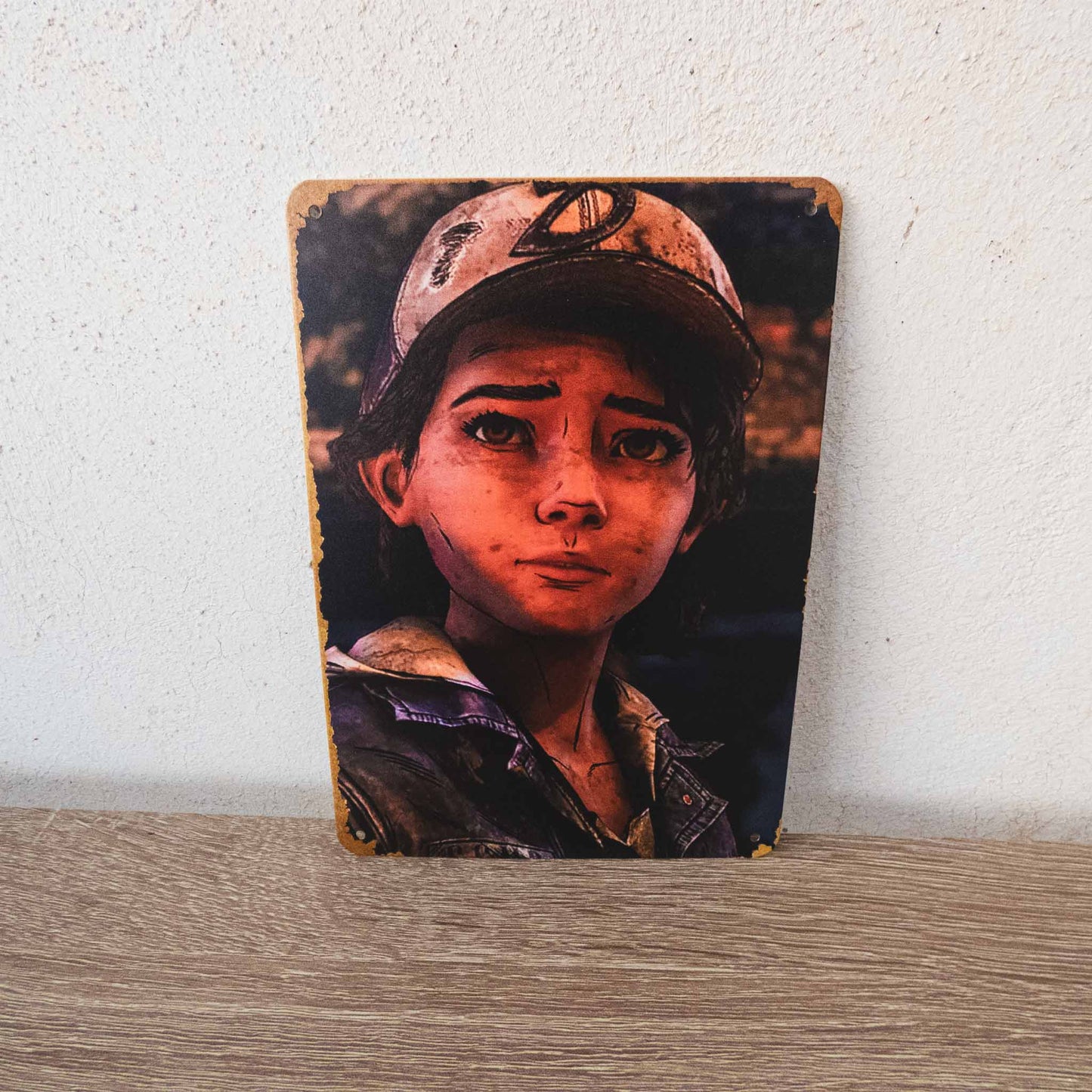 The Walking Dead: The Final Season Clementine Vintage Metal Sign