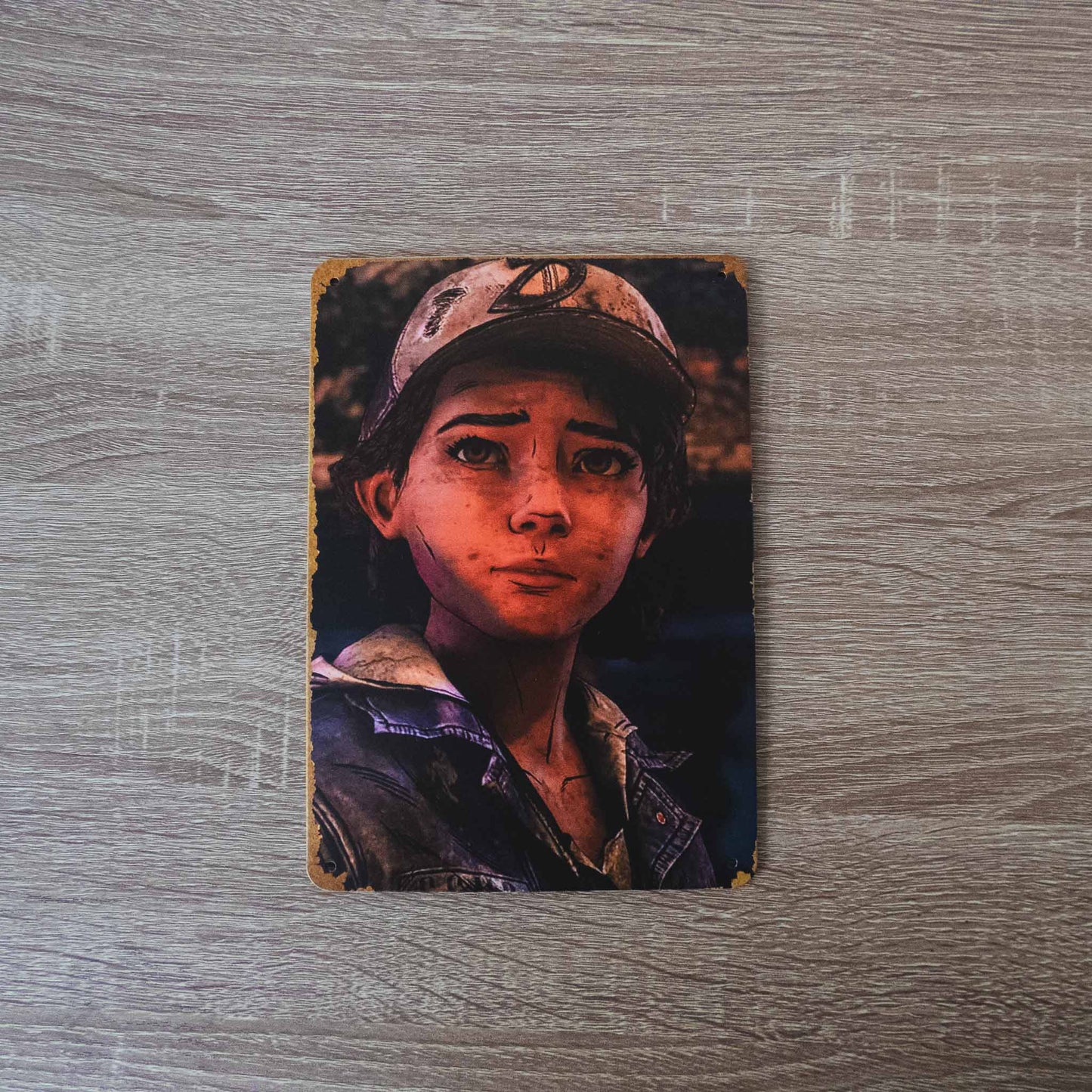 The Walking Dead: The Final Season Clementine Vintage Metal Sign
