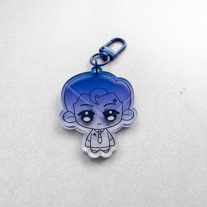 Detroit Become Human Connor Blue Acrylic Keychain