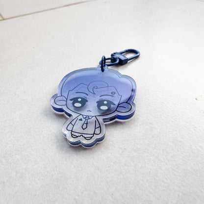 Detroit Become Human Connor Blue Acrylic Keychain