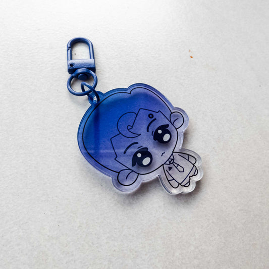 Detroit Become Human Connor Blue Acrylic Keychain