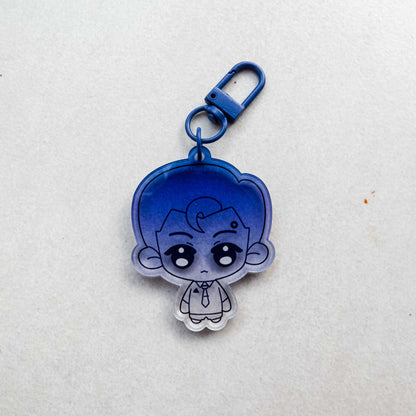 Detroit Become Human Connor Blue Acrylic Keychain