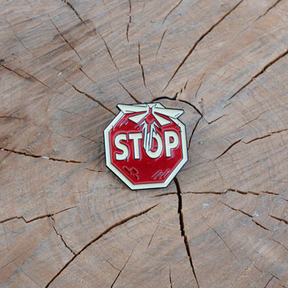 The Last of Us Stop Sign Metallic Pin