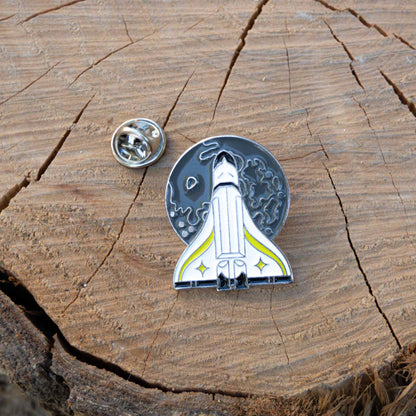 The Last of Us Rocket Ship Metallic Pin