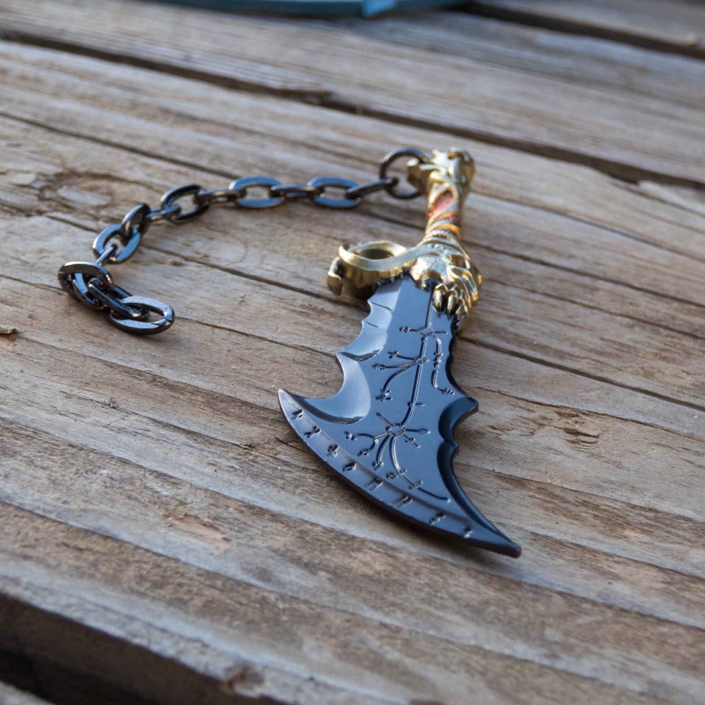 God of War 5 Ragnarok Blade of Chaos Keychain with Clasp