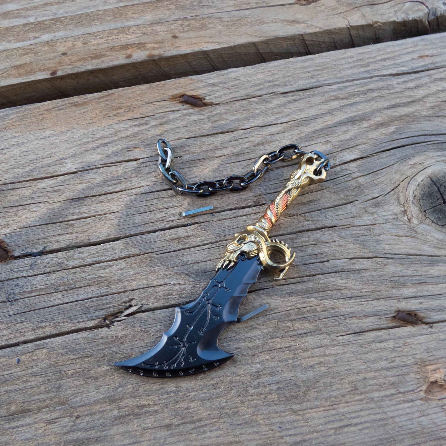 God of War 5 Ragnarok Blade of Chaos Keychain with Clasp