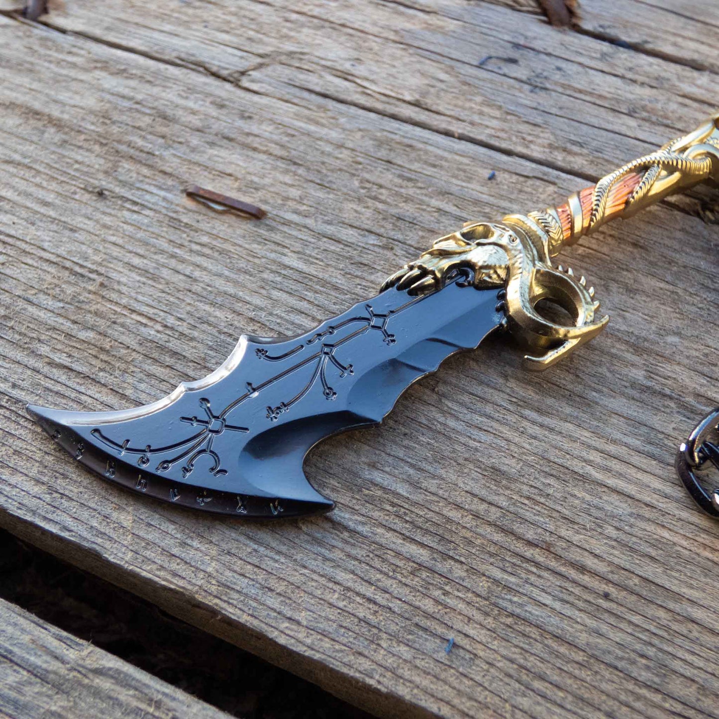 God of War 5 Ragnarok Blade of Chaos Keychain with Clasp