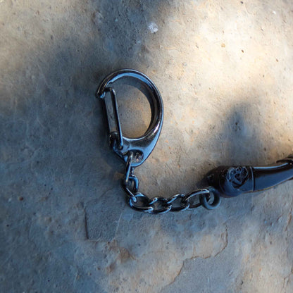 God of War Leviathan Silver Axe Keychain with Clasp