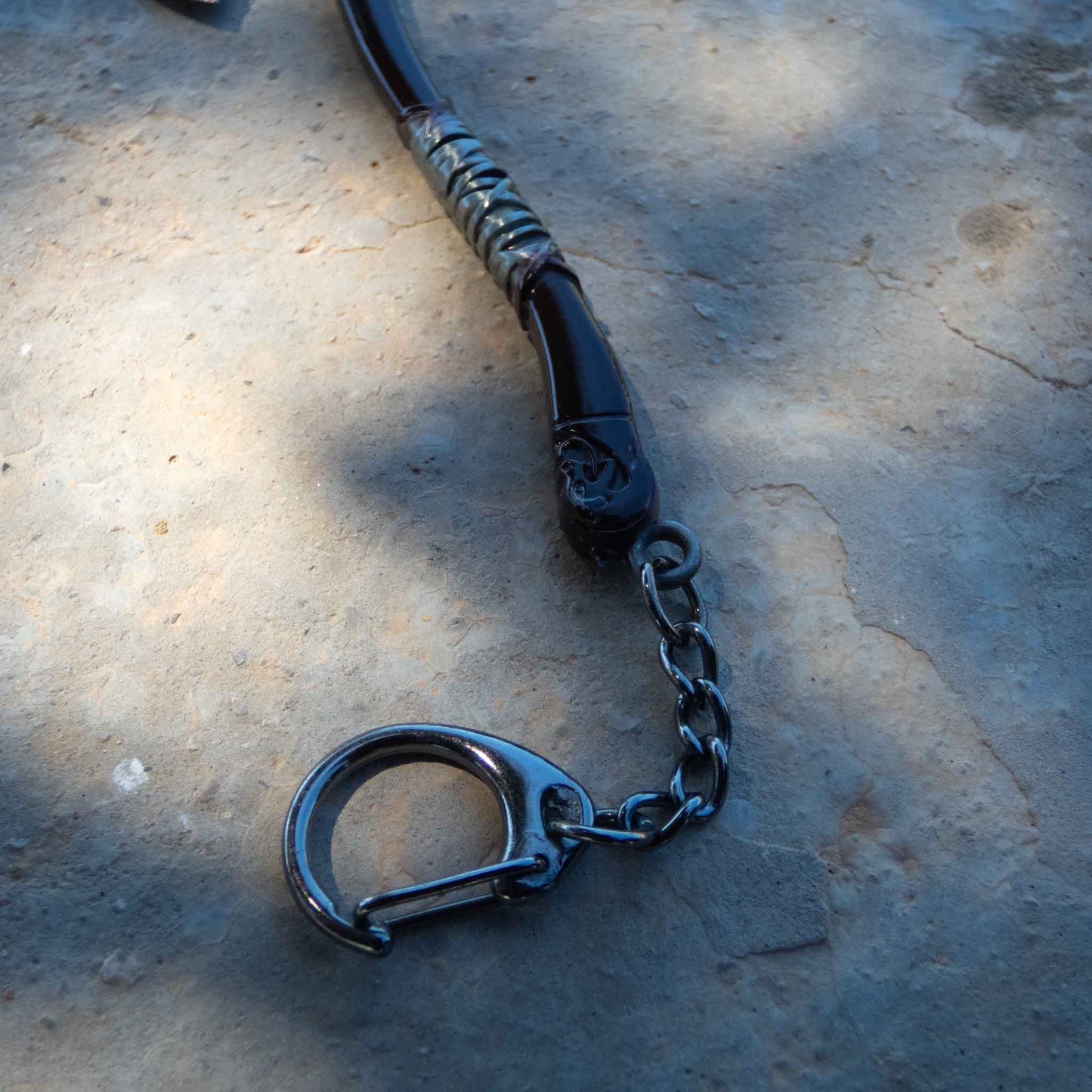 God of War Leviathan Silver Axe Keychain with Clasp