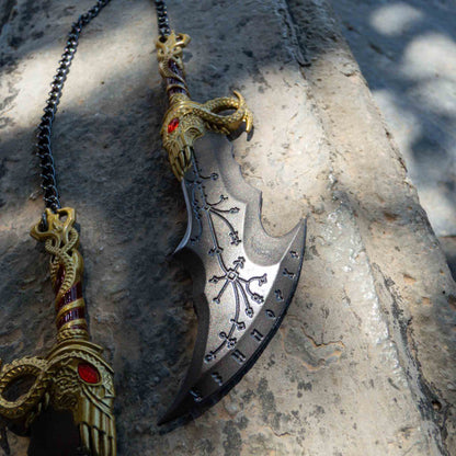 God of War 15cm Double Blades of Chaos with Big Chain