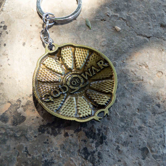 God of War Ragnarok - Kratos Gold Guardian Shield Keychain
