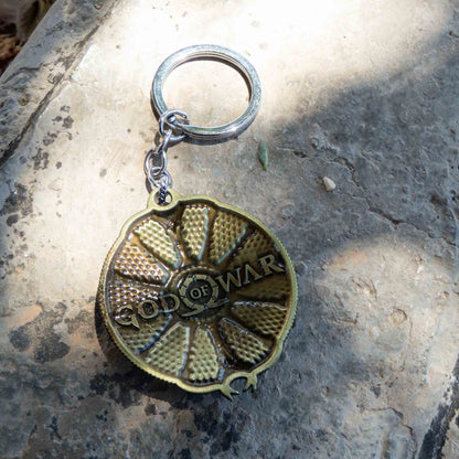 God of War Ragnarok - Kratos Gold Guardian Shield Keychain