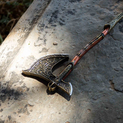 God of War Epic Leviathan Axe Very Detailed Keychain with Clasp 12cm