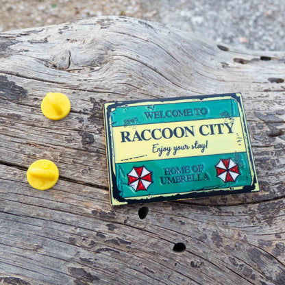 Resident Evil Welcome to Raccoon City Horror Metallic Pin Brooch