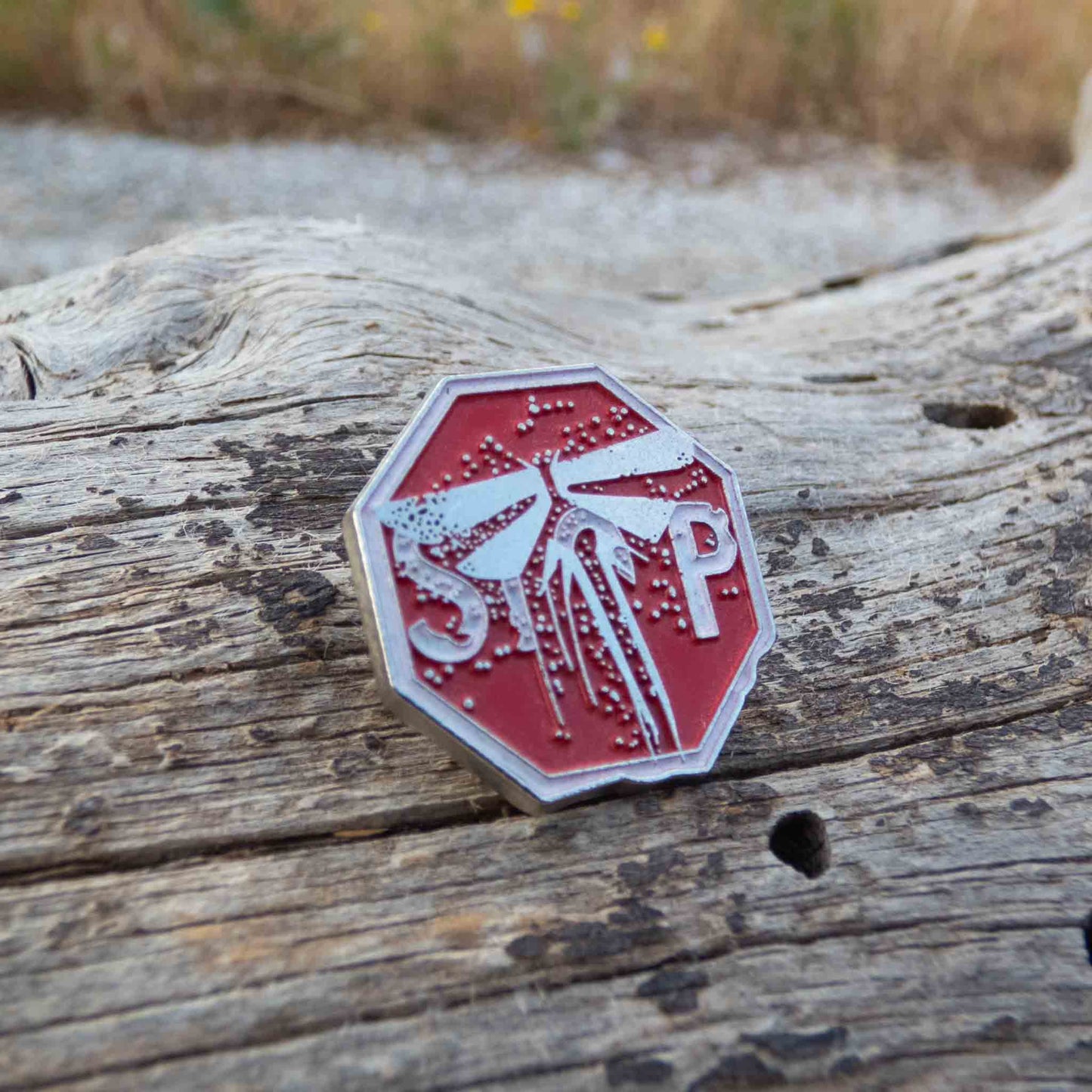 The Last of Us Metal Premium Firefly Stop Sign Pin Extremely Detailed
