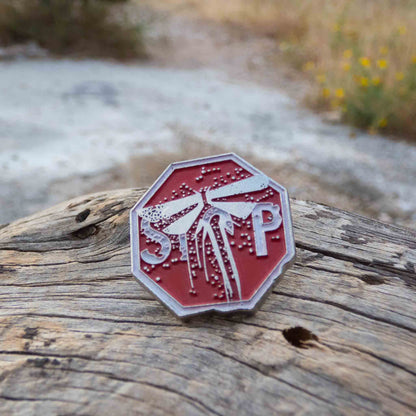 The Last of Us Metal Premium Firefly Stop Sign Pin Extremely Detailed
