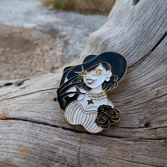 Resident Evil Village Lady Dimitrescu Metallic Brooch Pin