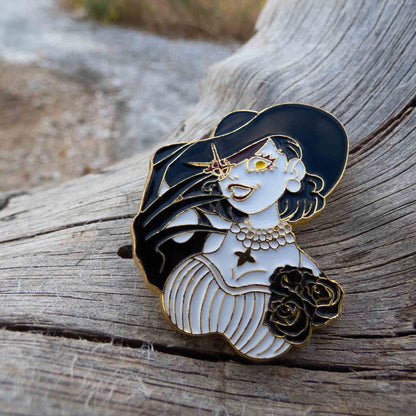 Resident Evil Village Lady Dimitrescu Metallic Brooch Pin