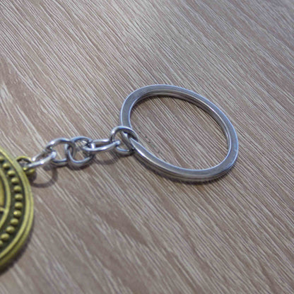Dark Souls Warrior of Sunlight Shield Vintage Metal Keychain