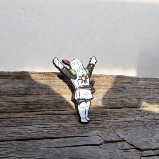 Dark Souls Solaire of Astora Praise the Sun Metallic Pin