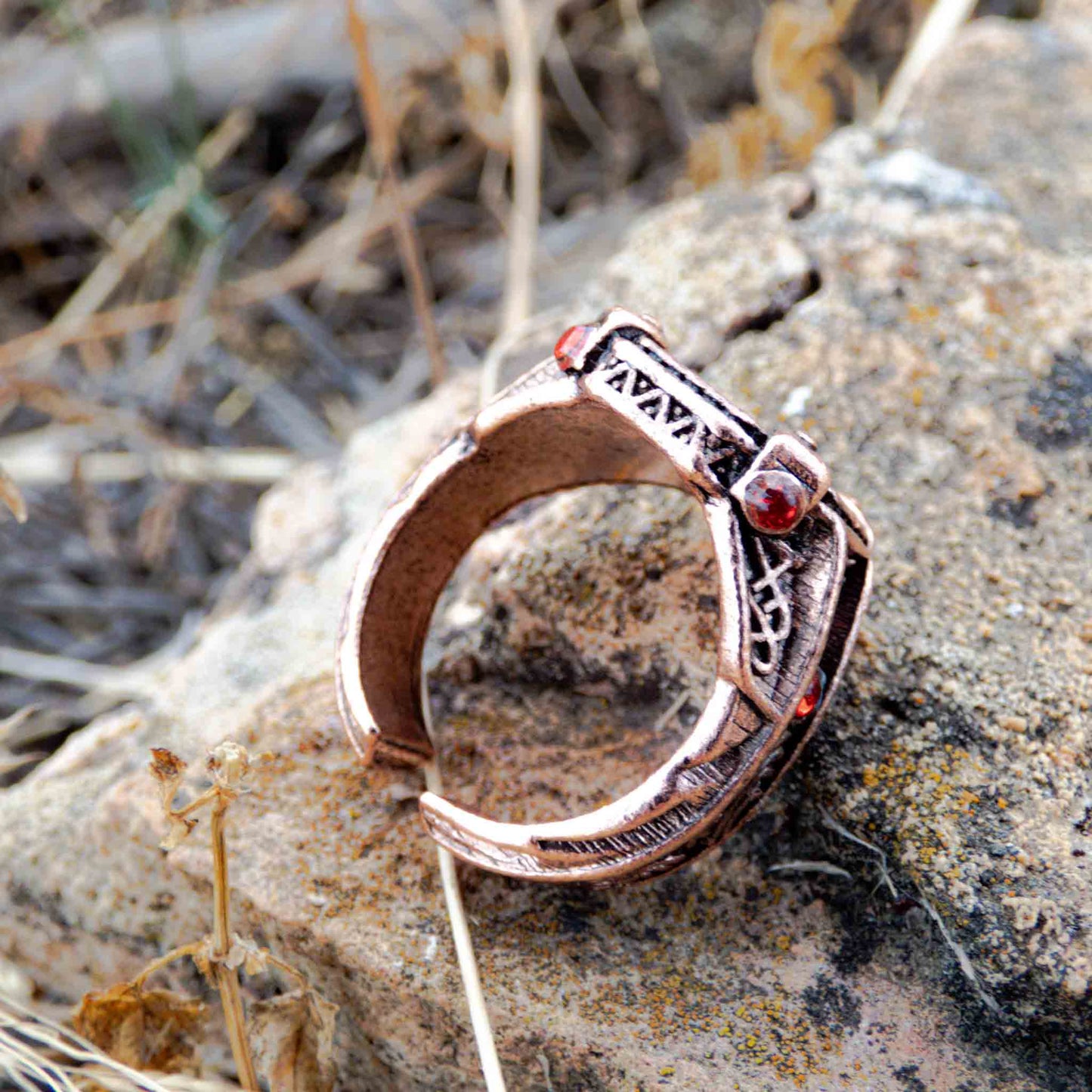 God Of War Ragnarok  StoneMason Ring Kratos Vegvisir Cosplay Ring