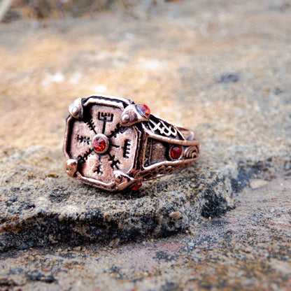 God Of War Ragnarok  StoneMason Ring Kratos Vegvisir Cosplay Ring