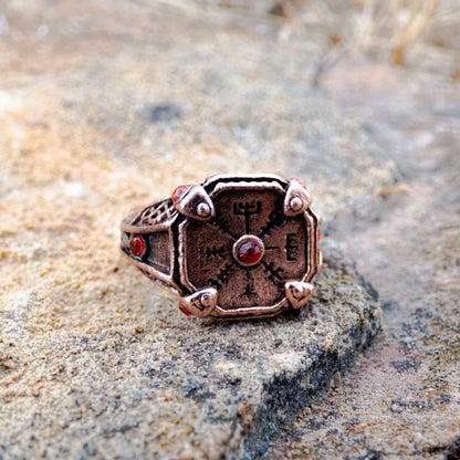 God Of War Ragnarok  StoneMason Ring Kratos Vegvisir Cosplay Ring