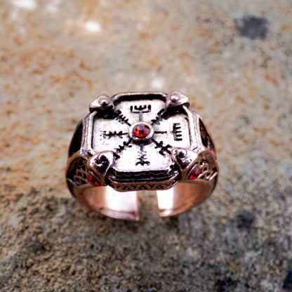 God Of War Ragnarok  StoneMason Ring Kratos Vegvisir Cosplay Ring
