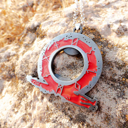 God of War 4 Kratos Delicate Chain Pendant Necklace