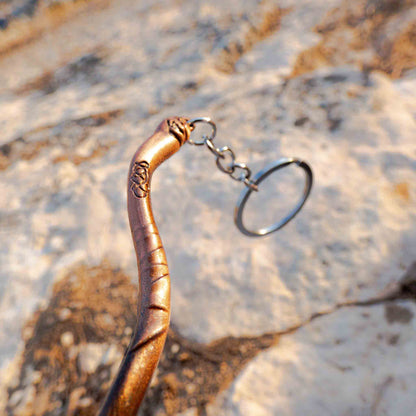 God of War Inspired Kratos Nordic Runes Leviathan Axe Keychain