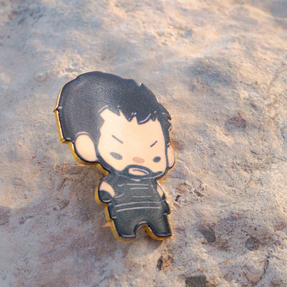 Resident Evil 3 Remake Carlos Oliveira Metallic Pin Brooch