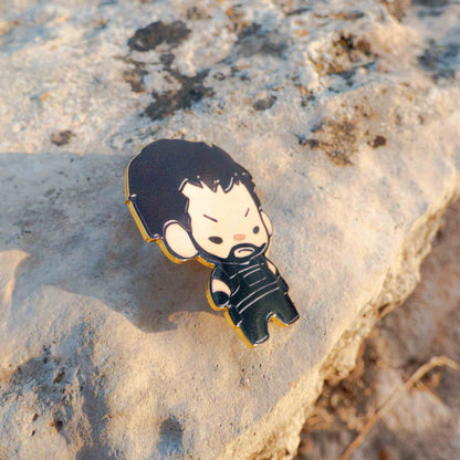 Resident Evil 3 Remake Carlos Oliveira Metallic Pin Brooch