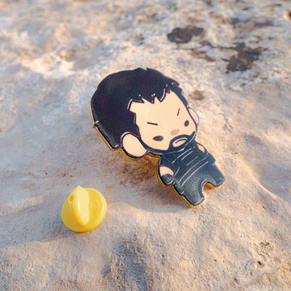 Resident Evil 3 Remake Carlos Oliveira Metallic Pin Brooch